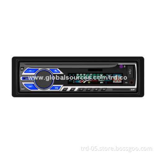 1 Din Car Audio/MP3 Player, Color LCD, Support USB/SD/MMC Card Slot, 4*50W High Power, 4-RCA